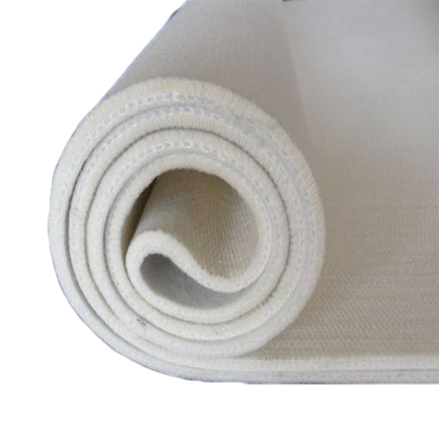 造纸织物双层压榨毛毯